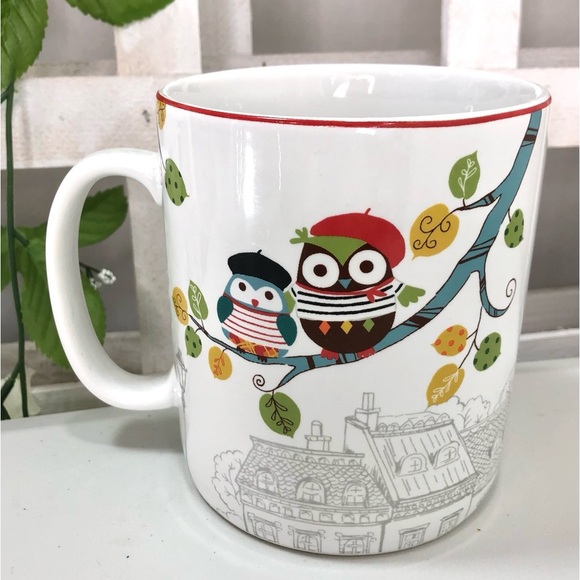 Enchanted Woods Owl Mug Coffee Soup XLarge Cup Collectable 222 Fifth - Picture 1 of 7